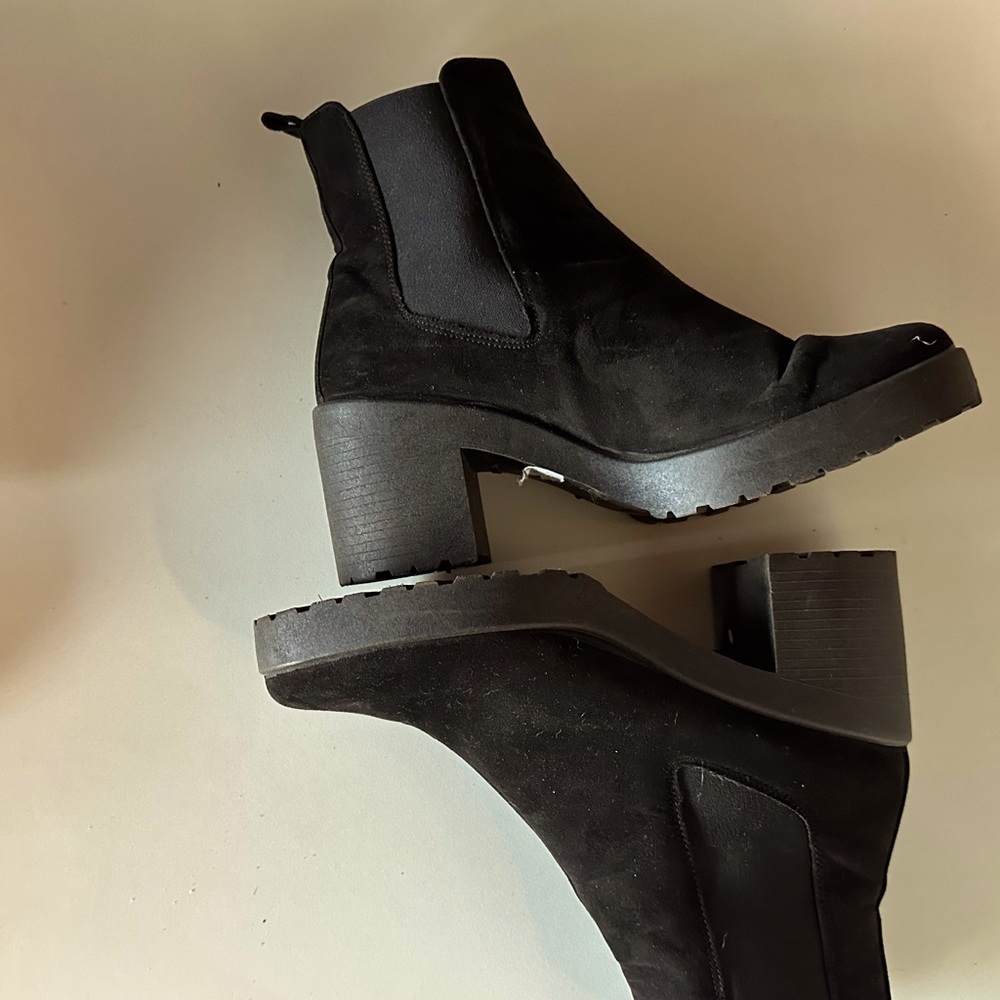 Topshop size 11 black platform boots women’s booties
